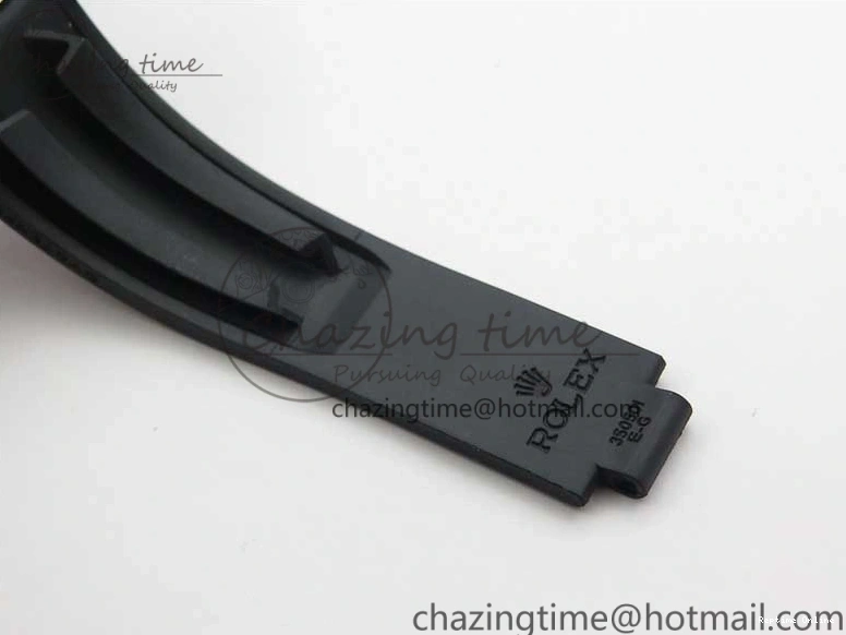 0130 Yacht-Master 116655 ARF SS Custom Made Black Ceramic Bezel on Oysterflex Rubber Strap A HighPerformance 3064